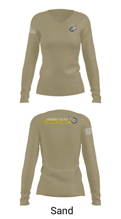 Danbury Police Traffic Unit 20625230 Women's Long Sleeve V-neck Shirt - 92