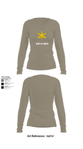 BTRY-B 1/188th 96332158 Women's Long Sleeve V-neck Shirt - 59