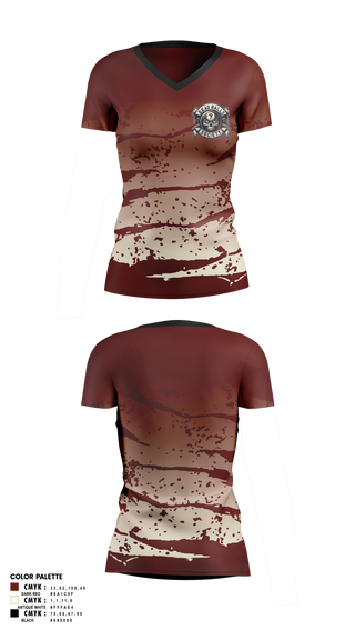 Womens Short Sleeve Vneck Shirt, Dead Balls Society, Bowling, Teamtime, Team time, sublimation, custom sports apparel, team uniforms, spirit wear, spiritwear, sports uniforms, custom shirts, team store, custom team store, fundraiser sports, apparel fundraiser
