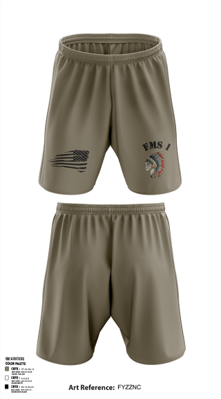 Athletic Shorts With Pockets, FMS 1, OKARNG, , Teamtime, Team time, sublimation, custom sports apparel, team uniforms, spirit wear, spiritwear, sports uniforms, custom shirts, team store, custom team store, fundraiser sports, apparel fundraiser