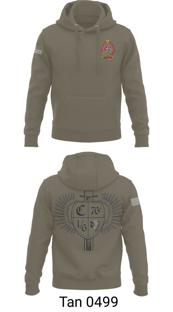 Hoodie, 1/6 Charlie company, , Teamtime, Team time, sublimation, custom sports apparel, team uniforms, spirit wear, spiritwear, sports uniforms, custom shirts, team store, custom team store, fundraiser sports, apparel fundraiser