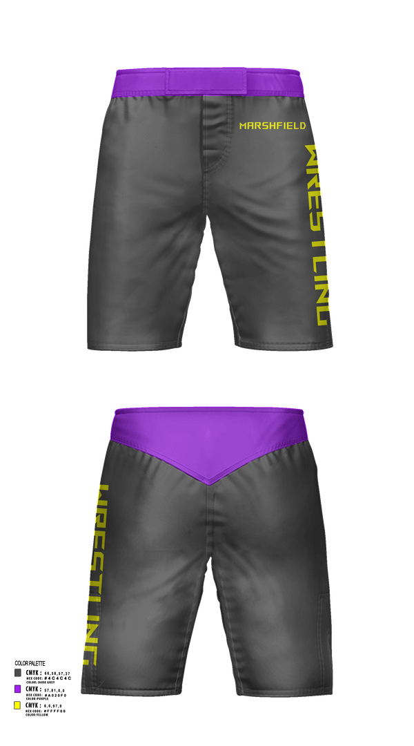 Fight Shorts, Marshfield, Wrestling, Teamtime, Team time, sublimation, custom sports apparel, team uniforms, spirit wear, spiritwear, sports uniforms, custom shirts, team store, custom team store, fundraiser sports, apparel fundraiser