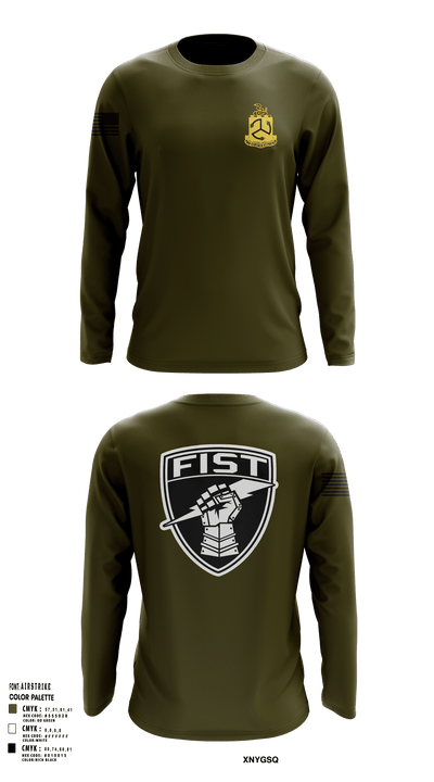 1-200 Infantry 56519387 Long Sleeve Performance Shirt 125
