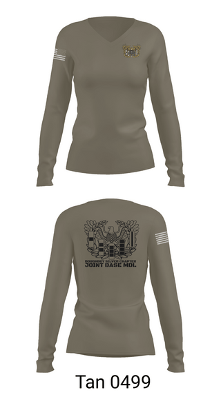 Womens Long Sleeve Vneck Shirt, Doughboy Silver Chapter, National Guard, Teamtime, Team time, sublimation, custom sports apparel, team uniforms, spirit wear, spiritwear, sports uniforms, custom shirts, team store, custom team store, fundraiser sports, apparel fundraiser