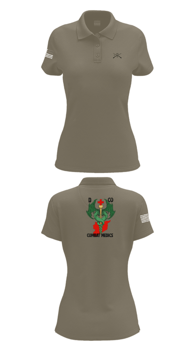 D-co 1-114th 40001496 Women's Short Sleeve Performance Polo  - 75