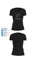 Paradise High School Bobcats 65206673 Women's Short Sleeve V-neck Shirt - 37