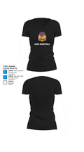 A2Zoe Basketball 60919900 Women's Short Sleeve V-neck Shirt - 36