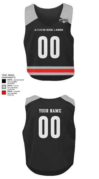 Mens Lacrosse Pinnie, Alta High School Lacrosse, Men's Lacrosse, Teamtime, Team time, sublimation, custom sports apparel, team uniforms, spirit wear, spiritwear, sports uniforms, custom shirts, team store, custom team store, fundraiser sports, apparel fundraiser