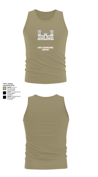 Tank Top, 250TH ENGINEERING COMPANY, National Guard, Teamtime, Team time, sublimation, custom sports apparel, team uniforms, spirit wear, spiritwear, sports uniforms, custom shirts, team store, custom team store, fundraiser sports, apparel fundraiser