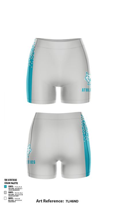 Stem Lab K-8 School 6554964 Women's Compression Shorts - 2