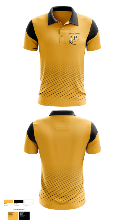 Pontotoc Warriors 5056455 Short Sleeve Performance Polo - 1