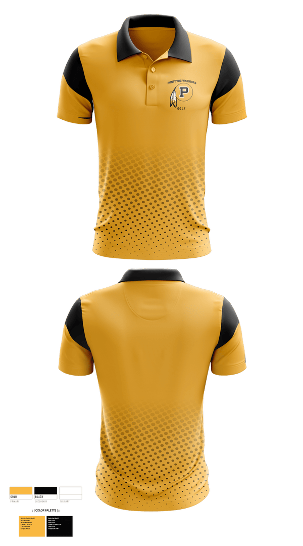 Short Sleeve Performance Polo, Pontotoc High School Golf, Golf, Teamtime, Team time, sublimation, custom sports apparel, team uniforms, spirit wear, spiritwear, sports uniforms, custom shirts, team store, custom team store, fundraiser sports, apparel fundraiser