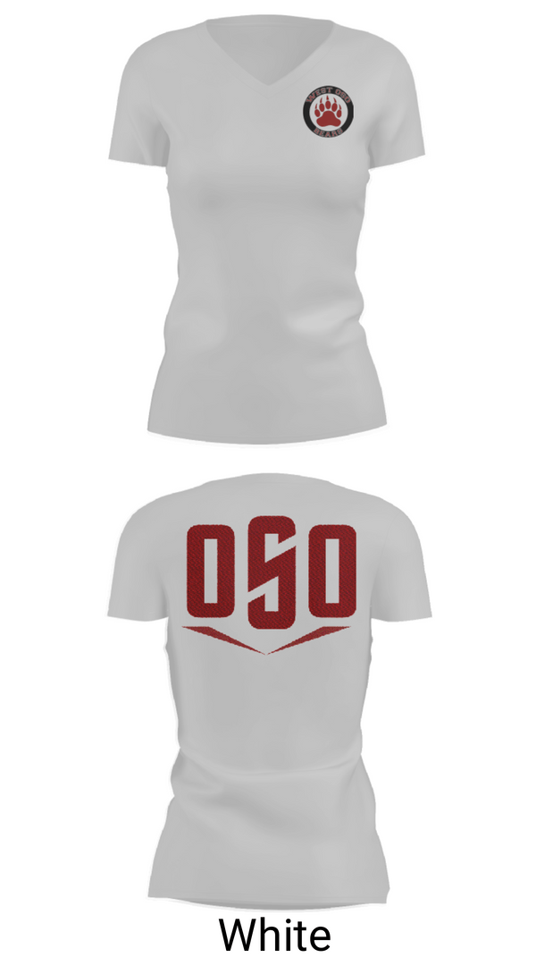 Womens Short Sleeve Vneck Shirt, West Oso High School Cheer, Cheer, Teamtime, Team time, sublimation, custom sports apparel, team uniforms, spirit wear, spiritwear, sports uniforms, custom shirts, team store, custom team store, fundraiser sports, apparel fundraiser