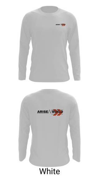 Long Sleeve Performance Shirt, Arise N Build, , Teamtime, Team time, sublimation, custom sports apparel, team uniforms, spirit wear, spiritwear, sports uniforms, custom shirts, team store, custom team store, fundraiser sports, apparel fundraiser