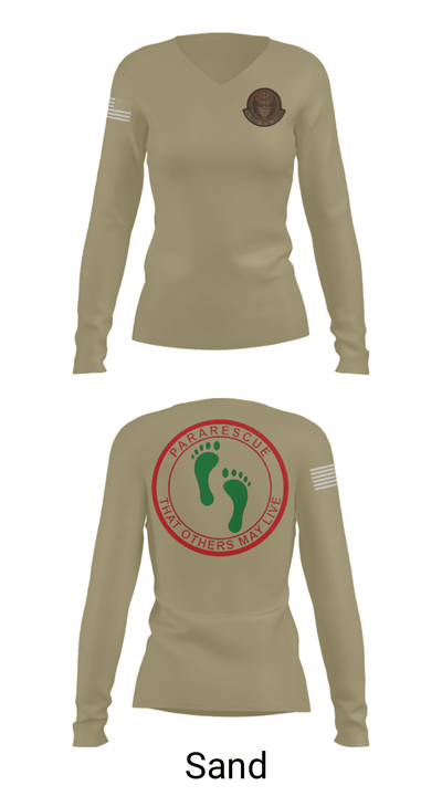 22 STS 7011306 Women's Long Sleeve V-neck Shirt - 97