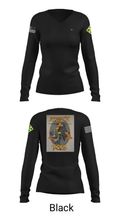 B Co 404th ASB 81436788 Women's Long Sleeve V-neck Shirt - 13