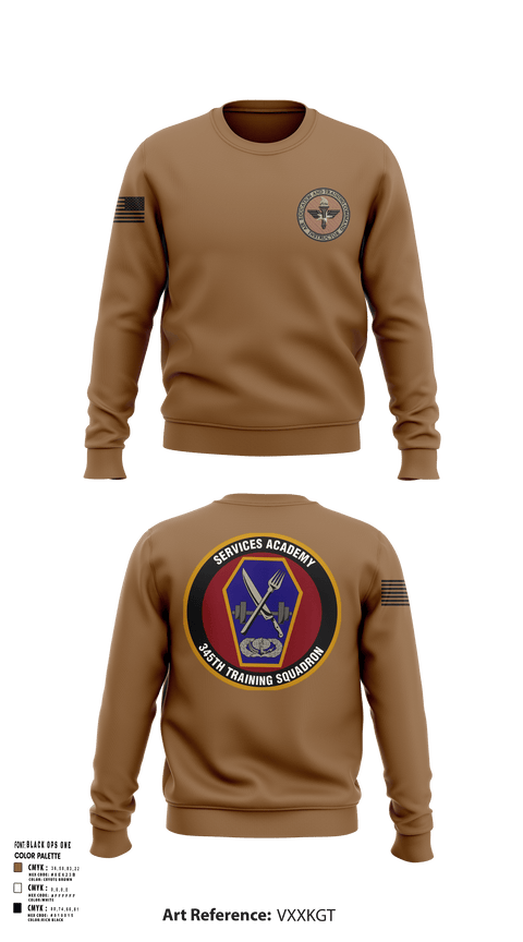 Crew Neck Sweatshirt, 345 TRS, Air Force, Teamtime, Team time, sublimation, custom sports apparel, team uniforms, spirit wear, spiritwear, sports uniforms, custom shirts, team store, custom team store, fundraiser sports, apparel fundraiser