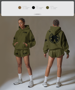Hoodie, Echo, Army, Teamtime, Team time, sublimation, custom sports apparel, team uniforms, spirit wear, spiritwear, sports uniforms, custom shirts, team store, custom team store, fundraiser sports, apparel fundraiser