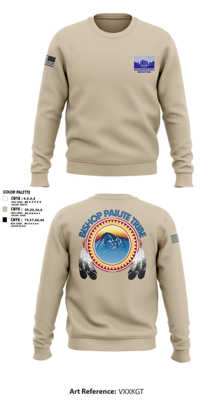 Crew Neck Sweatshirt, Bishop Paiute EMO/ Hazardous Fiels Reduction, Fire Department, Teamtime, Team time, sublimation, custom sports apparel, team uniforms, spirit wear, spiritwear, sports uniforms, custom shirts, team store, custom team store, fundraiser sports, apparel fundraiser