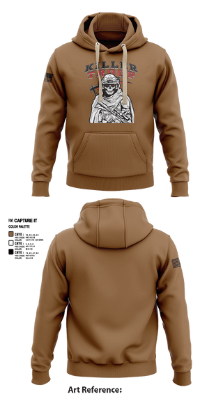 Hoodie, 3/2CR Killer Troop, Army, Teamtime, Team time, sublimation, custom sports apparel, team uniforms, spirit wear, spiritwear, sports uniforms, custom shirts, team store, custom team store, fundraiser sports, apparel fundraiser
