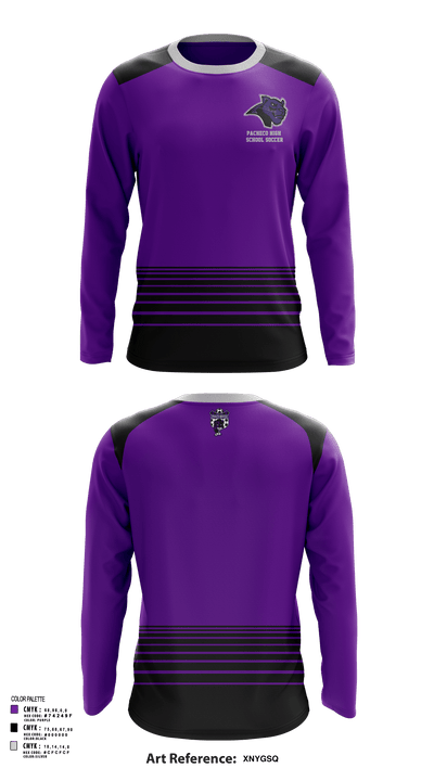 Pacheco High School Soccer 65224037 Long Sleeve Performance Shirt - 119