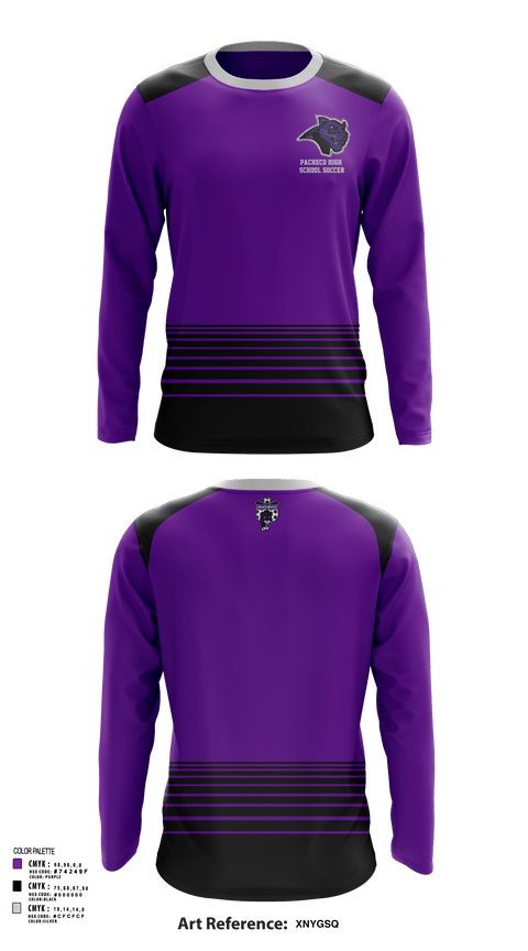 Long Sleeve Performance Shirt, Pacheco High School Soccer, Men's Soccer, Teamtime, Team time, sublimation, custom sports apparel, team uniforms, spirit wear, spiritwear, sports uniforms, custom shirts, team store, custom team store, fundraiser sports, apparel fundraiser