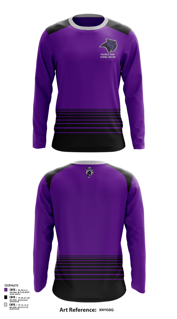Long Sleeve Performance Shirt, Pacheco High School Soccer, Men's Soccer, Teamtime, Team time, sublimation, custom sports apparel, team uniforms, spirit wear, spiritwear, sports uniforms, custom shirts, team store, custom team store, fundraiser sports, apparel fundraiser