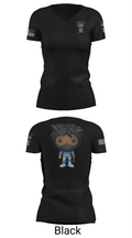 Rider Music Sound 19997643 Women's Short Sleeve V-neck Shirt - 38
