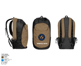 Gear Bag, Springfield United, Men's Soccer, Teamtime, Team time, sublimation, custom sports apparel, team uniforms, spirit wear, spiritwear, sports uniforms, custom shirts, team store, custom team store, fundraiser sports, apparel fundraiser