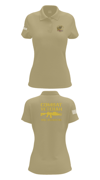 Women's Short Sleeve Performance Polo, 33rd Infantry, Army, Teamtime, Team time, sublimation, custom sports apparel, team uniforms, spirit wear, spiritwear, sports uniforms, custom shirts, team store, custom team store, fundraiser sports, apparel fundraiser