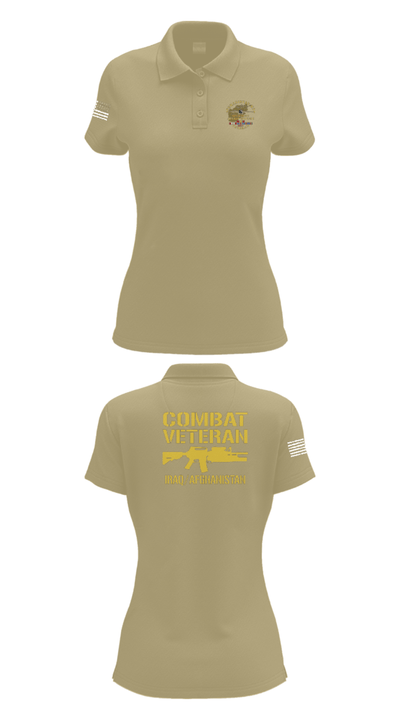 33rd Infantry 79937532 Women's Short Sleeve Performance Polo  - 95