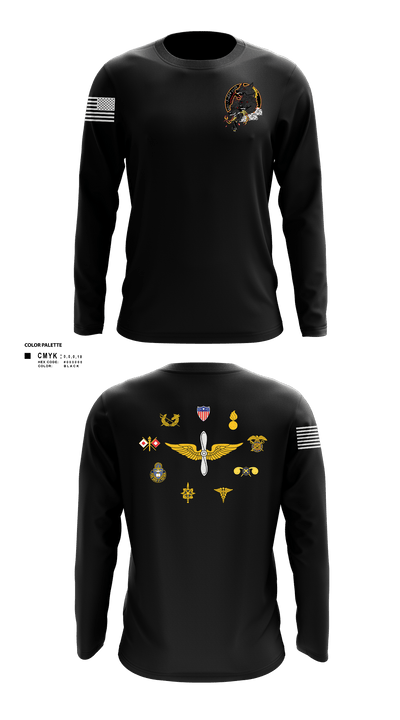 HHC/1-214 GSAB       Hellhounds 63761445 Long Sleeve Performance Shirt - 102