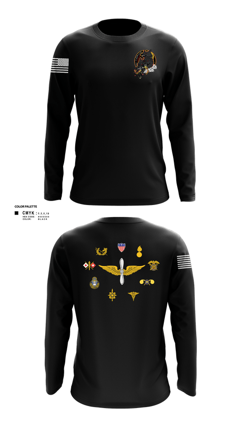 Long Sleeve Performance Shirt, HHC/1-214 GSAB       Hellhounds, Army, Teamtime, Team time, sublimation, custom sports apparel, team uniforms, spirit wear, spiritwear, sports uniforms, custom shirts, team store, custom team store, fundraiser sports, apparel fundraiser