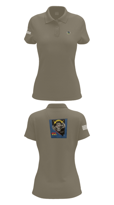152 Port Dawgs 71317587 Women's Short Sleeve Performance Polo  - 75