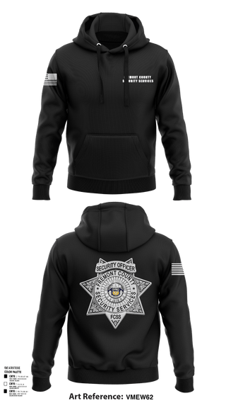 Hoodie, Fremont County Security Services, Police, Teamtime, Team time, sublimation, custom sports apparel, team uniforms, spirit wear, spiritwear, sports uniforms, custom shirts, team store, custom team store, fundraiser sports, apparel fundraiser