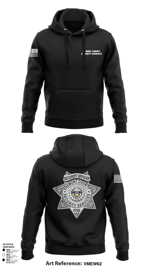 Hoodie, Fremont County Security Services, Police, Teamtime, Team time, sublimation, custom sports apparel, team uniforms, spirit wear, spiritwear, sports uniforms, custom shirts, team store, custom team store, fundraiser sports, apparel fundraiser