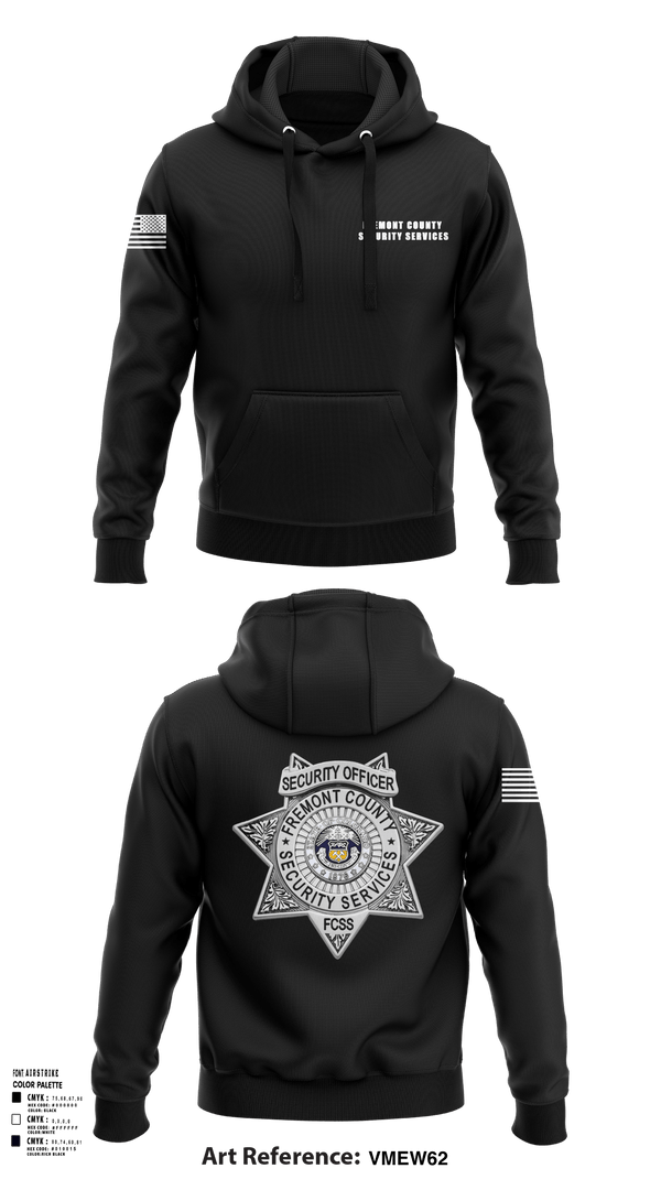 Hoodie, Fremont County Security Services, Police, Teamtime, Team time, sublimation, custom sports apparel, team uniforms, spirit wear, spiritwear, sports uniforms, custom shirts, team store, custom team store, fundraiser sports, apparel fundraiser