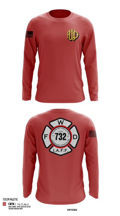 Woonsocket 46977147 Long Sleeve Performance Shirt 122