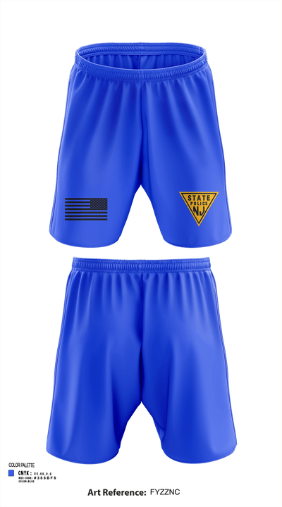 New Jersey state police 11429252 Athletic Shorts With Pockets - 131