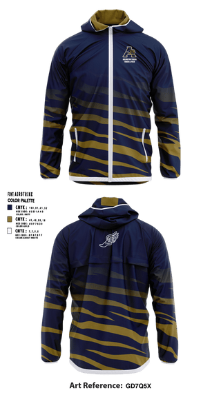 Windbreaker, Arlington Tigers, Track & Field, Teamtime, Team time, sublimation, custom sports apparel, team uniforms, spirit wear, spiritwear, sports uniforms, custom shirts, team store, custom team store, fundraiser sports, apparel fundraiser