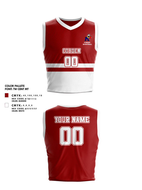 Mens Basketball Jersey, Cobden High School Basketball, Men's Basketball, Teamtime, Team time, sublimation, custom sports apparel, team uniforms, spirit wear, spiritwear, sports uniforms, custom shirts, team store, custom team store, fundraiser sports, apparel fundraiser