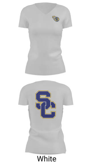 Womens Short Sleeve Vneck Shirt, St Charles Catholic High School Football, Football, Teamtime, Team time, sublimation, custom sports apparel, team uniforms, spirit wear, spiritwear, sports uniforms, custom shirts, team store, custom team store, fundraiser sports, apparel fundraiser