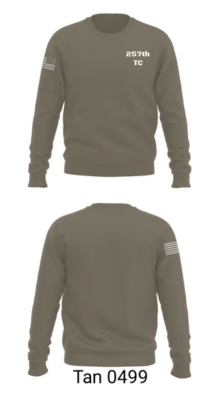 Crew Neck Sweatshirt, 257th TC, Army, Teamtime, Team time, sublimation, custom sports apparel, team uniforms, spirit wear, spiritwear, sports uniforms, custom shirts, team store, custom team store, fundraiser sports, apparel fundraiser