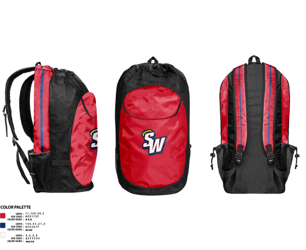 Gear Bag, Southern Wayne High School Basketball, Men's Basketball, Teamtime, Team time, sublimation, custom sports apparel, team uniforms, spirit wear, spiritwear, sports uniforms, custom shirts, team store, custom team store, fundraiser sports, apparel fundraiser