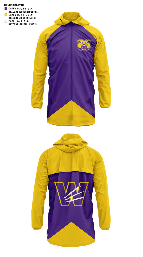 Windbreaker, Wilder High School Cheer, Cheer, Teamtime, Team time, sublimation, custom sports apparel, team uniforms, spirit wear, spiritwear, sports uniforms, custom shirts, team store, custom team store, fundraiser sports, apparel fundraiser