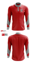 Deerfield High School Cross Country 52839866 Quarter Zip Jacket - 1