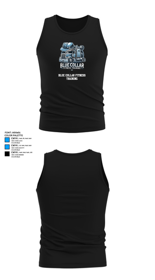 Tank Top, Blue Collar Fitness Training, , Teamtime, Team time, sublimation, custom sports apparel, team uniforms, spirit wear, spiritwear, sports uniforms, custom shirts, team store, custom team store, fundraiser sports, apparel fundraiser