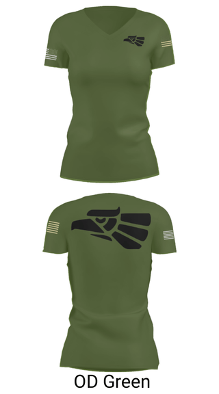 Women's Short Sleeve Vneck Shirt, 578th A Co, National Guard, Teamtime, Team time, sublimation, custom sports apparel, team uniforms, spirit wear, spiritwear, sports uniforms, custom shirts, team store, custom team store, fundraiser sports, apparel fundraiser