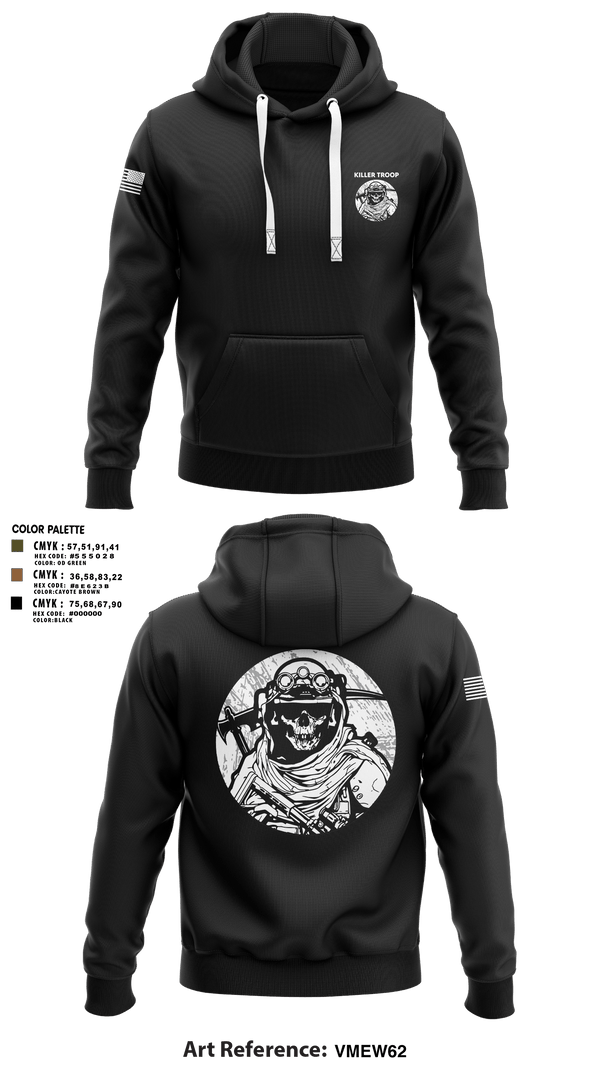 Gear Bag, Killer Troop, Army, Teamtime, Team time, sublimation, custom sports apparel, team uniforms, spirit wear, spiritwear, sports uniforms, custom shirts, team store, custom team store, fundraiser sports, apparel fundraiser