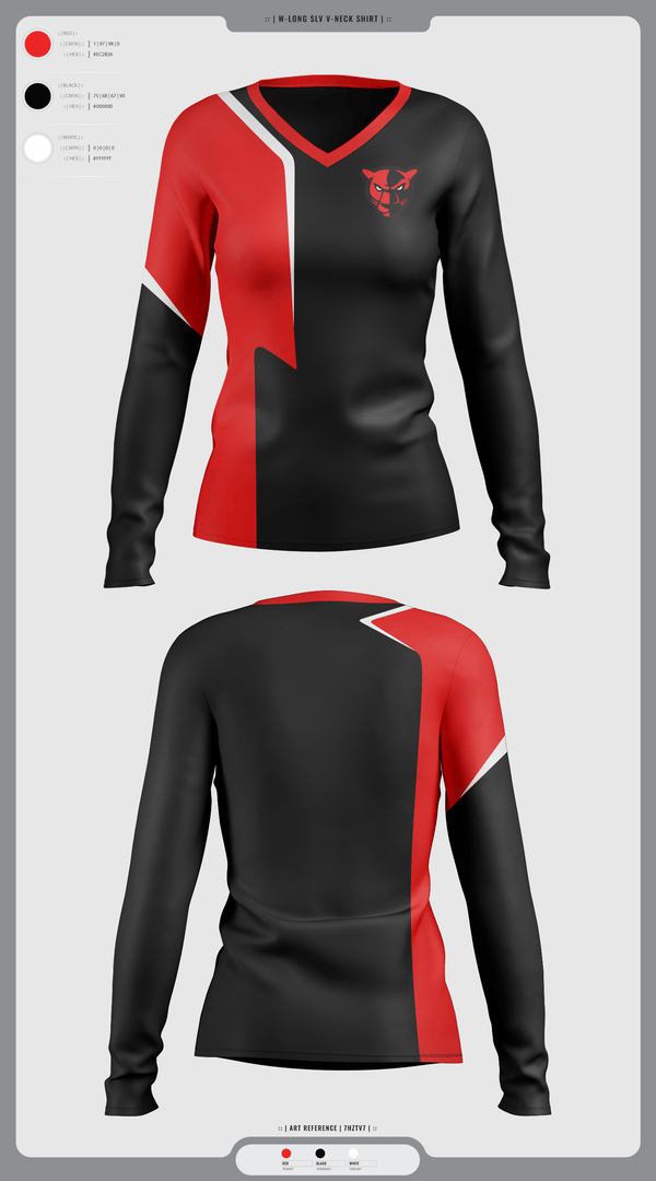 Womens Long Sleeve Vneck Shirt, Petal High School Tennis, Tennis, Teamtime, Team time, sublimation, custom sports apparel, team uniforms, spirit wear, spiritwear, sports uniforms, custom shirts, team store, custom team store, fundraiser sports, apparel fundraiser